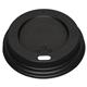 Fiesta Black Polystyrene Lids for 8oz Coffee Cups (1000 Pack)