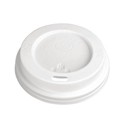 Fiesta Recyclable Coffee Cup Lids White 225ml / 8oz (1000 Pack)