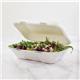 Vegware Compostable Bagasse Clamshell Hinged Meal Boxes 228mm