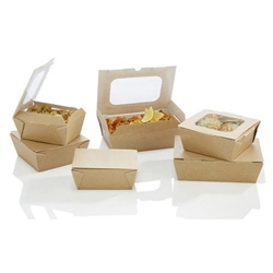 Huhtamaki Taste Medium Food to Go Box with window (270 Pack)