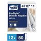 Tork Premium Linstyle Dinner Napkin White 40x40cm 1/4 Fold (12 pack)