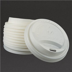 Vegware Compostable Coffee Cup Lids 225ml / 8oz (1000 pack)