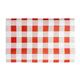 Fiesta Compostable Red Gingham Greaseproof Sheets 310x190mm (200 Pack)