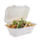 Vegware Compostable Bagasse Clamshell Hinged Meal Boxes 228mm