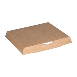 Notpla Lids for 1000ml Clip & Close Food Boxes - Kraft (260 Pack)