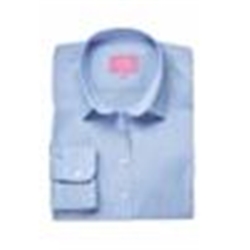 Brook Taverner Albany Ladies Classic Long Sleeve Oxford Shirt Sky Blue UK 22 Regular