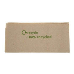 Swantex Recycled Lunch Napkin Kraft 32x30cm 1ply Pre-Folded (6000 Pack)