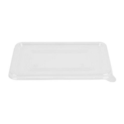 Fiesta Recyclable PET Lids for Bagasse Container Bases (100 Pack)