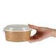 Colpac Recyclable Kraft Salad Pots With Lid Small 700ml (150 pack)