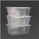 Fiesta Recyclable Plastic Microwavable Containers with Lid Large 1000ml (250 Pack)