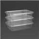 Fiesta Recyclable Plastic Microwavable Containers with Lid Small 500ml (250 Pack)