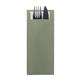 Europochette Classic Size Sage Green Cutlery Pouch with White 2ply Napkin (500 pack)