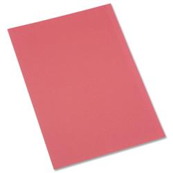 5 Star Office Square Cut Folder Recycled Pre-punched 180gsm Foolscap Red [Pack 100]