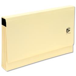5 Star Office De Luxe Expanding File with Flap 19 Pockets A-Z Foolscap Buff