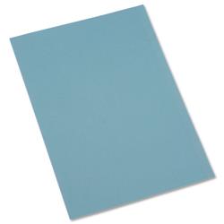 5 Star Office Square Cut Folder Recycled Pre-punched 180gsm Foolscap Blue [Pack 100]
