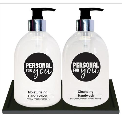 Personal For You Hand Wash and Lotion Set with Stand 2x 500ml Ref