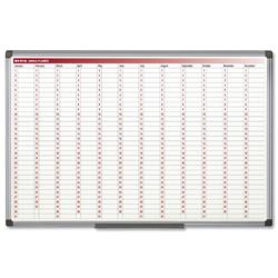 Bi-Office Maya 365 Day Magnetic Annual Planner 90x60cm GA0360170