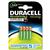 Duracell Stay Charged Battery Long-life Rechargeable 800mAh AAA Size 1.2V Ref 81364755 [Pack 4]