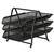 5 Star Office Mesh Letter Tray 3 Tier Scratch Resistant Stackable Front Load Portrait Foolscap Black
