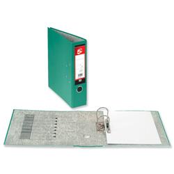 5 Star Office Lever Arch File 70mm A4 Green [Pack 10]