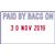 Trodat EcoPrinty 4750 Stamp Self-Inking Word & Date Stamp PAID BY BACS ON 40x24mm Red and Blue Ref 54294