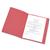 5 Star Office Square Cut Folder Recycled Pre-punched 250gsm A4 Red [Pack 100]