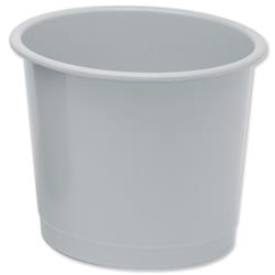 5 Star Office Waste Bin Polypropylene 14 Litres D304xH254mm Grey