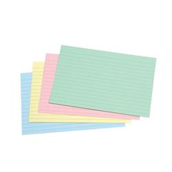 5 Star Office Record Card Smooth 152x102mm Assorted [Pack 100]