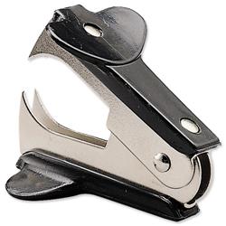 5 Star Office Staple Remover Contoured Grip Pinch Style Black