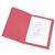5 Star Office Square Cut Folder Recycled Pre-punched 250gsm Foolscap Red [Pack 100]