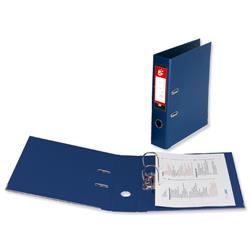5 Star Office Blue Lever Arch File Pvc Spine 70Mm Foolscap [Pack 10]
