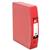 5 Star Office Box File Polypropylene with Twin Clip Lock Foolscap Red