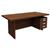 Adroit Virtuoso Desk Rectangular with Right Hand Pedestal 41mm Top W1800xD900xH750mm Dark Walnut