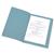 5 Star Office Square Cut Folder Recycled Pre-punched 180gsm Foolscap Blue [Pack 100]