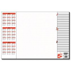 5 Star Office Paper Desk Pad 30 Sheets 590x410mm 80gsm White Printed