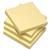 5 Star Eco Re-Move Recycled Notes Repositionable Pad of 100 Sheets 76x76mm Yellow [Pack 12]