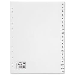 5 Star Office Index Multipunched 130 micron Polypropylene A-Z A4 White
