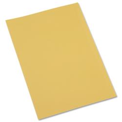 5 Star Office Square Cut Folder Recycled Pre-punched 250gsm Foolscap Yellow [Pack 100]