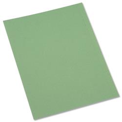 5 Star Office Square Cut Folder Recycled Pre-punched 250gsm A4 Green [Pack 100]