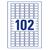 Avery Price Labels Removable 102 per Sheet 26x16mm White Ref L7115REV-20.UK - 2040 labels