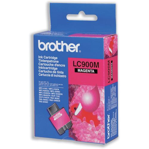 Brother cartucho de tinta lc 900m - Color magenta (4977766627900)