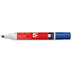 5 Star Office Blue Xylene/Toluene-Free Drywipe Marker 3Mm [Pack 12]