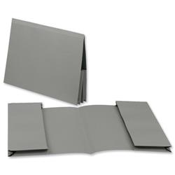 Exacompta Guildhall Double Pocket Wallet 315gsm Grey A4/Foolscap (Pack of 25) 218-GRYZ