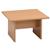 Trexus Square Coffee Table with Wooden Legs 18mm Top W595xD595xH375mm Beech