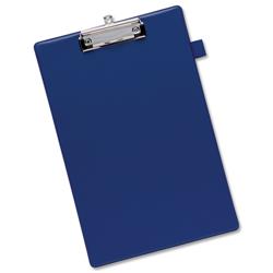 5 Star Office Standard Clipboard with PVC Cover Foolscap Blue