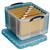 Really Useful Storage Box Plastic Lightweight Robust Stackable 42 Litre W440xD520xH310mm Clear Ref 42C