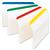 3M Post-It Index Filing Tabs Strong Angled Six Each of 4 Colours Assorted Ref 686-A1 - Pack 6