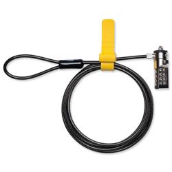Kensington Ultra Laptop Combination Lock Resettable 10000 Combinations Cable 1500mm Ref K64697EU