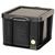 42 L Really Useful Storage Box Plastic Recycled Robust Stackable 42 Litre W440xD520xH310mm Black Ref 42L