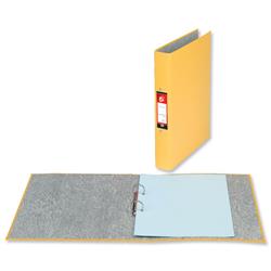 5 Star Office Ring Binders 2 O-Ring Size 25mm A4 Yellow [Pack 10]